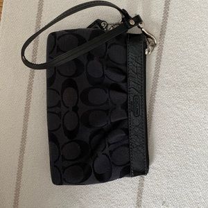 Small coach wristlet